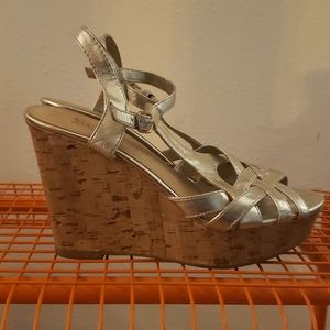 💥3/$10. Cork Wedges size 8
